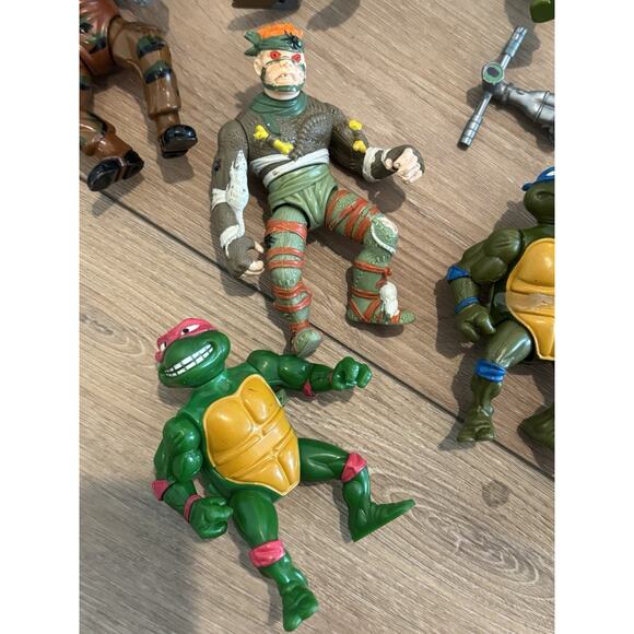 Vintage Teenage Mutant Ninja Turtles Tmnt Action Figure Lot 80s 90s Playmates - Picture 7 of 16
